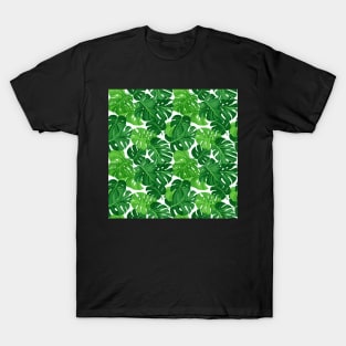 Tropical Minimalism: Monstera Leaf Elegance T-Shirt